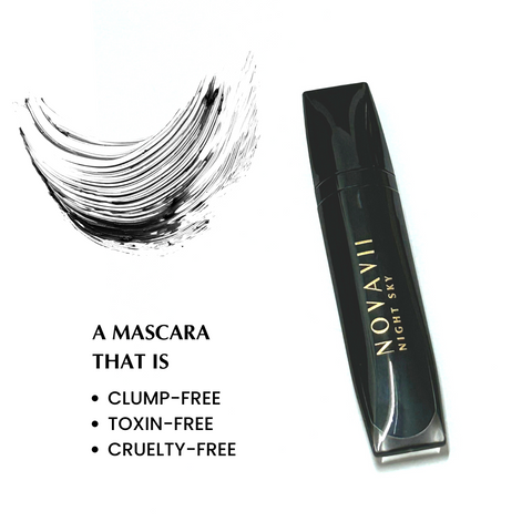 Night Sky Mascara - Waterproof Gel Mascara in Velvety Black (Lengthening)