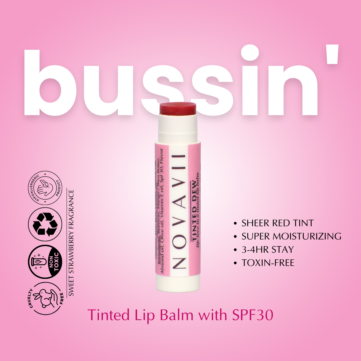 Tinted Dew - Tinted Lip Balms with SPF30