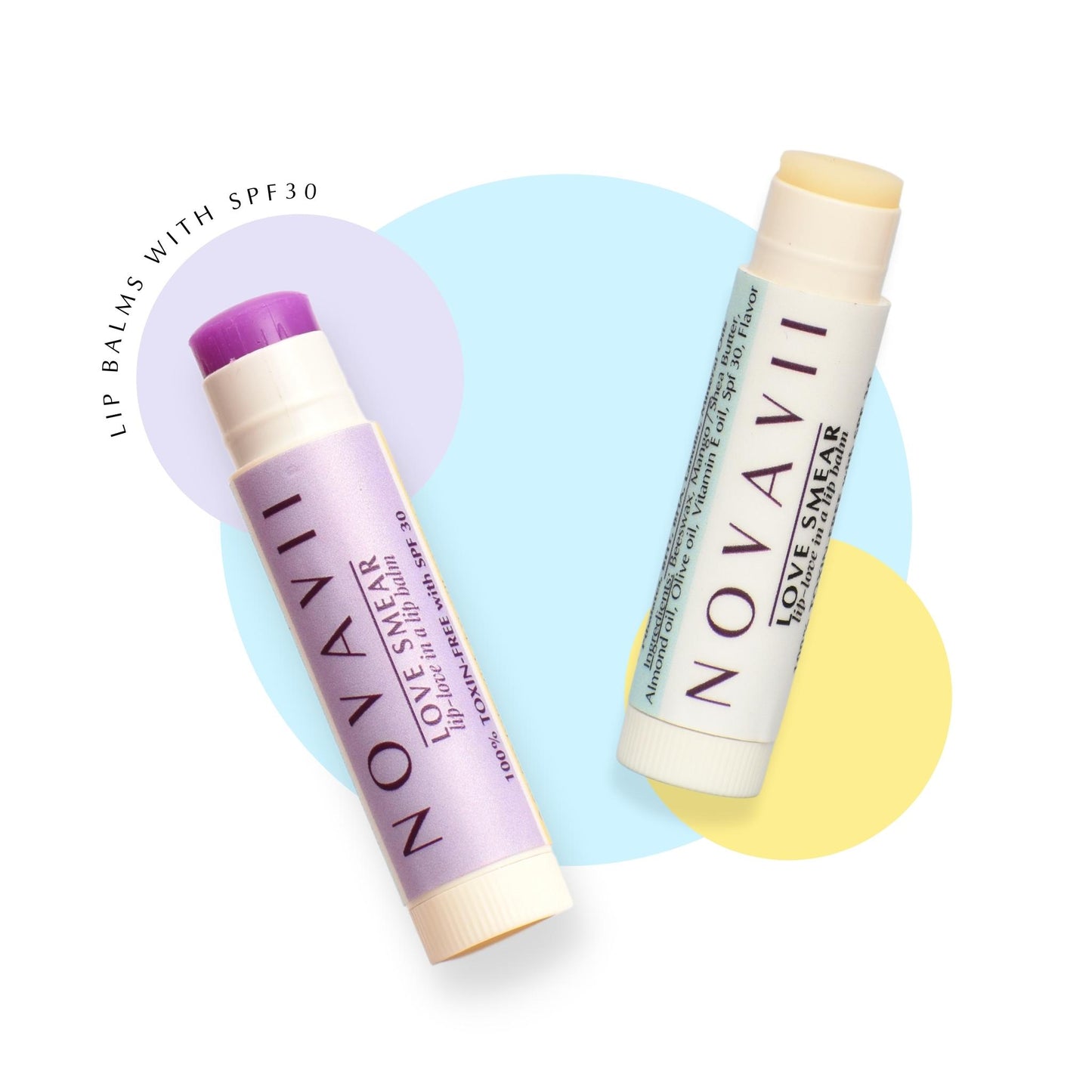 Love Smear - Lip Balms with SPF30 (Tint-less)