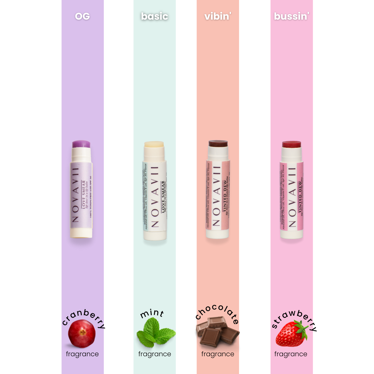 Love Smear - Lip Balms with SPF30 (Tint-less)