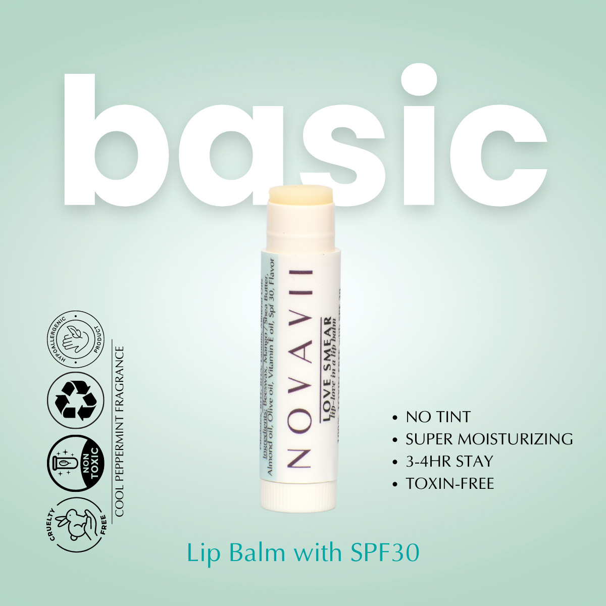 Love Smear - Lip Balms with SPF30 (Tint-less)