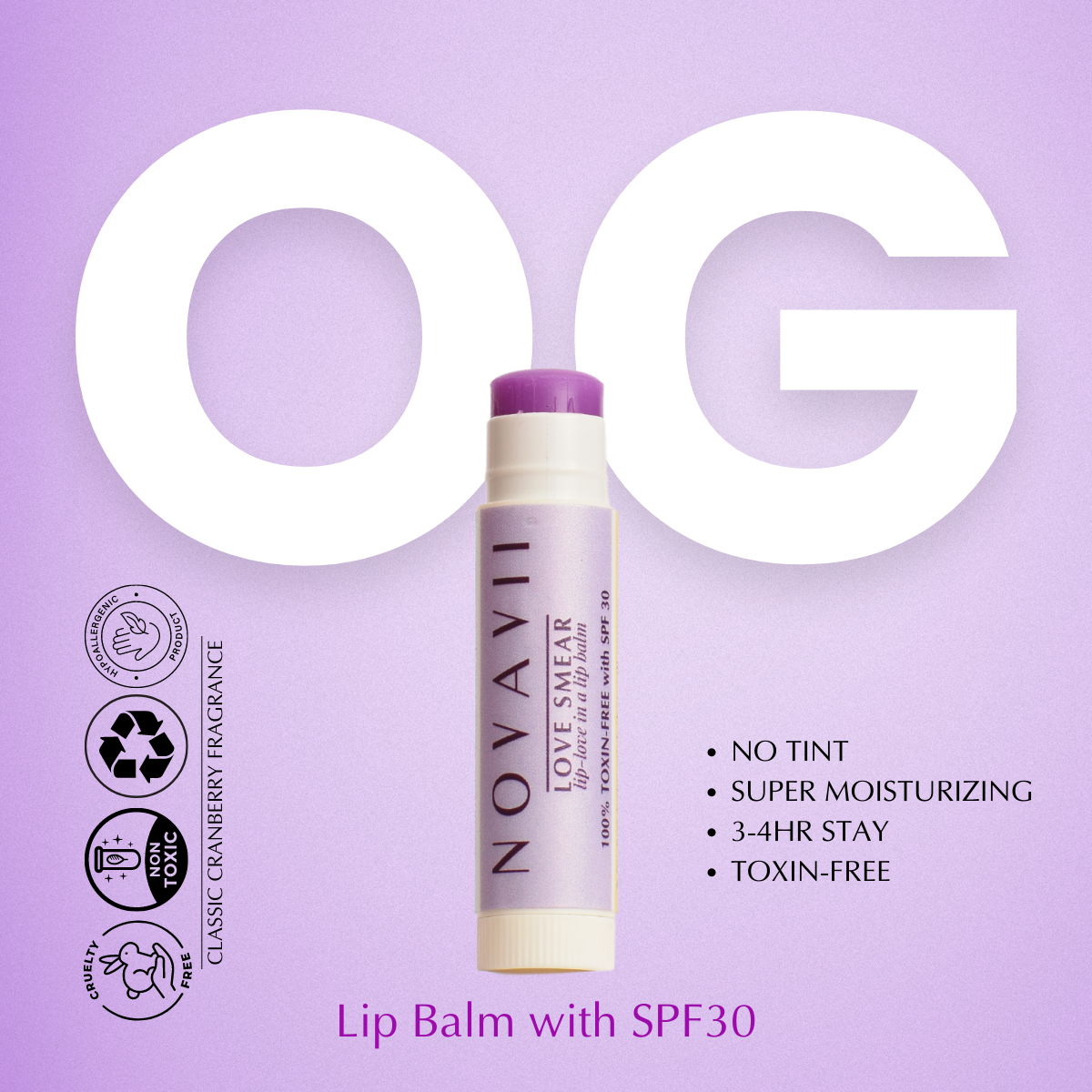 Love Smear - Lip Balms with SPF30 (Tint-less)